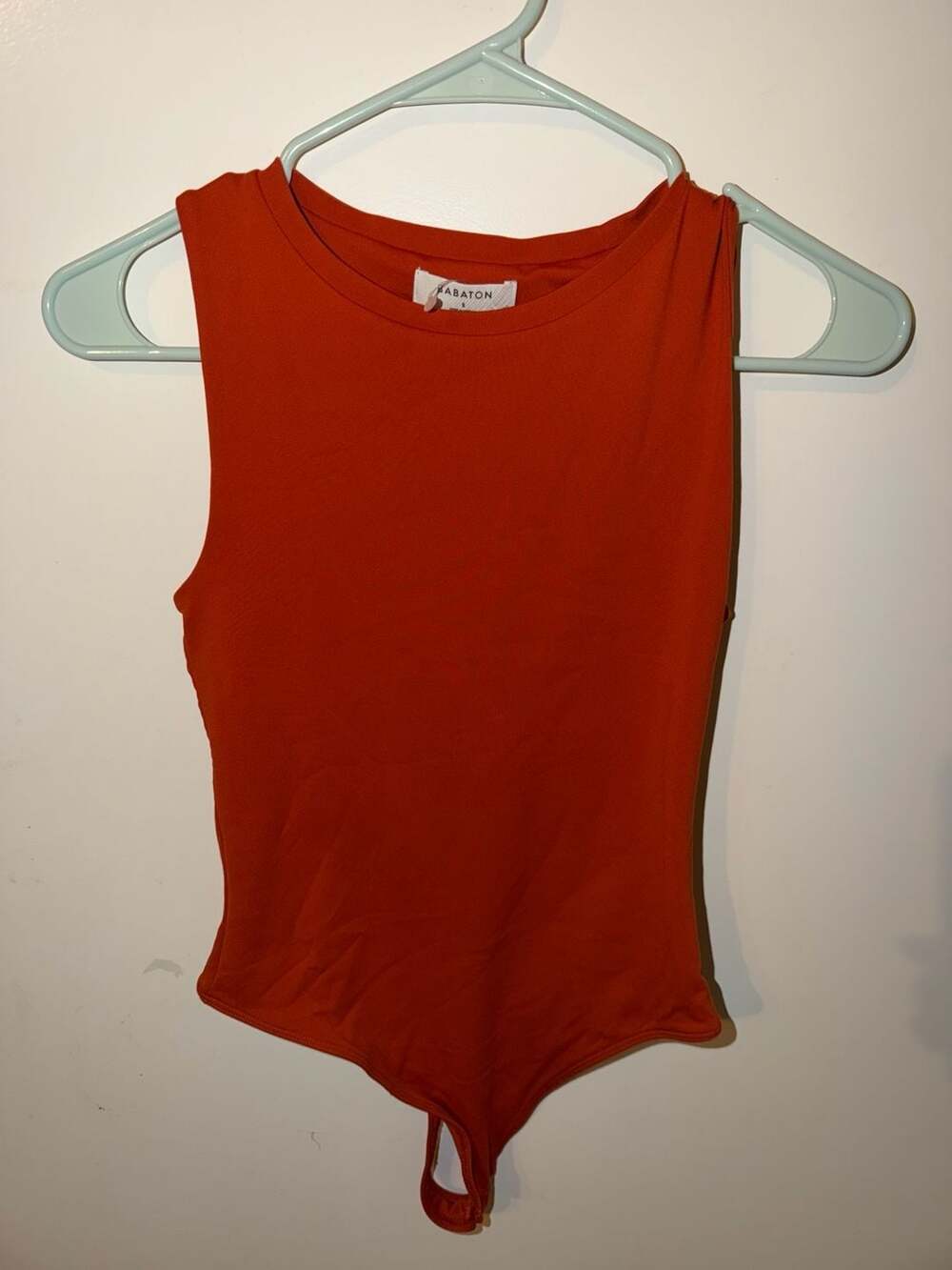 Babaton Contour Tank Bodysuit Orange Size S